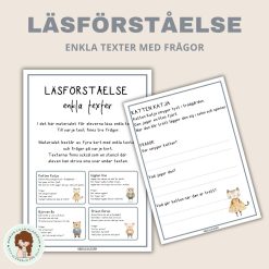 Enkla texter med frågor