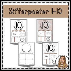 Sifferposter 1-10
