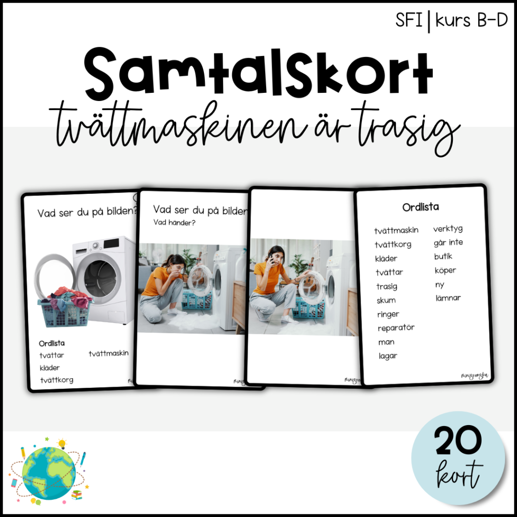 Samtalskort – Tvättmaskinen är trasig