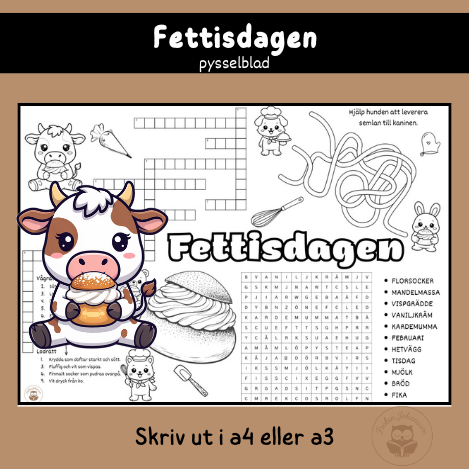 🐮✨ Pysselblad – Fettisdagen (17 februari) ✨🐮