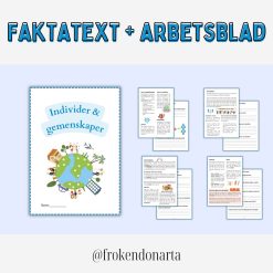 Individer och gemenskaper - Helt arbetsområde (Faktatext med frågor + Begreppskort + Prov + Övningar)