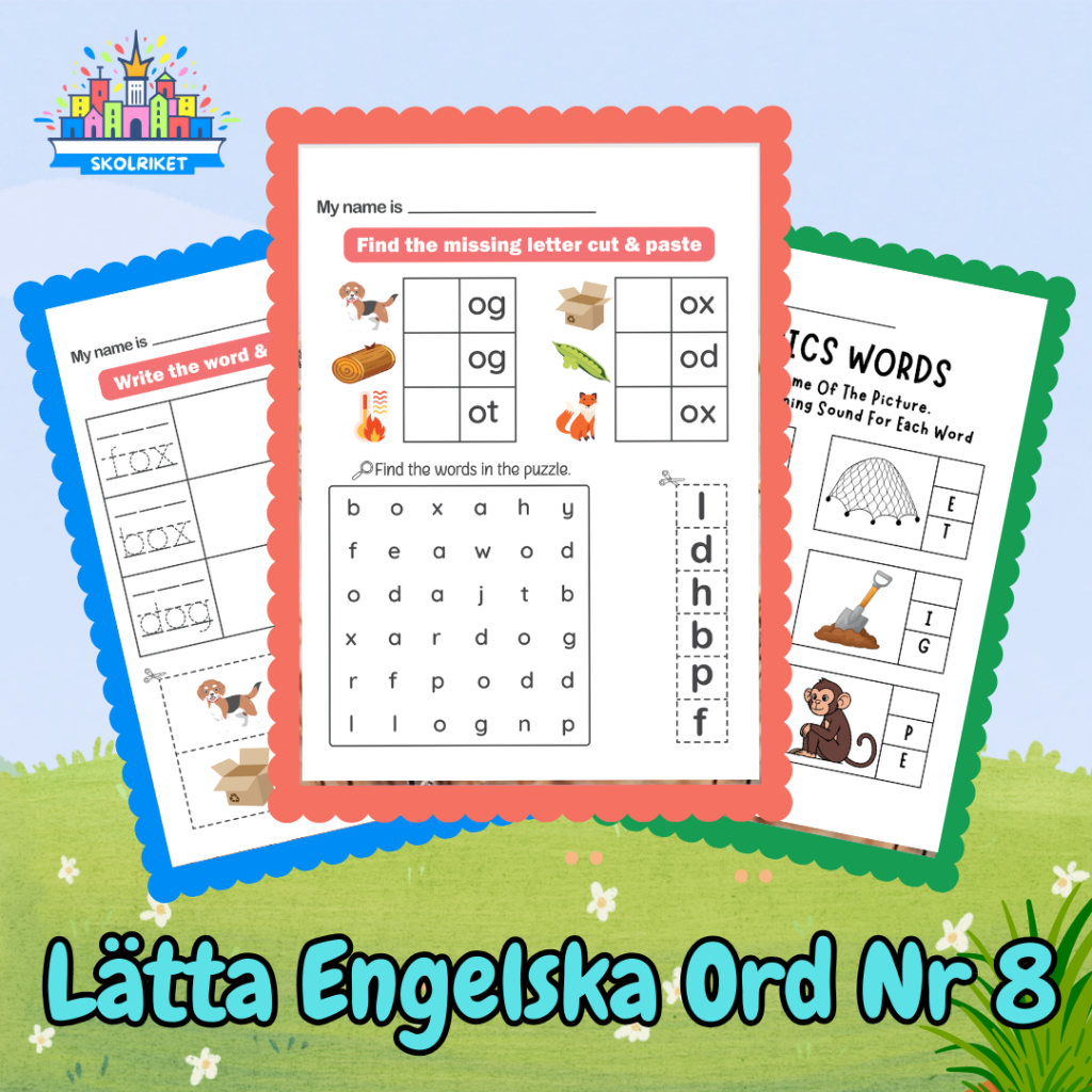 Lätta Engelska Ord Nr 8