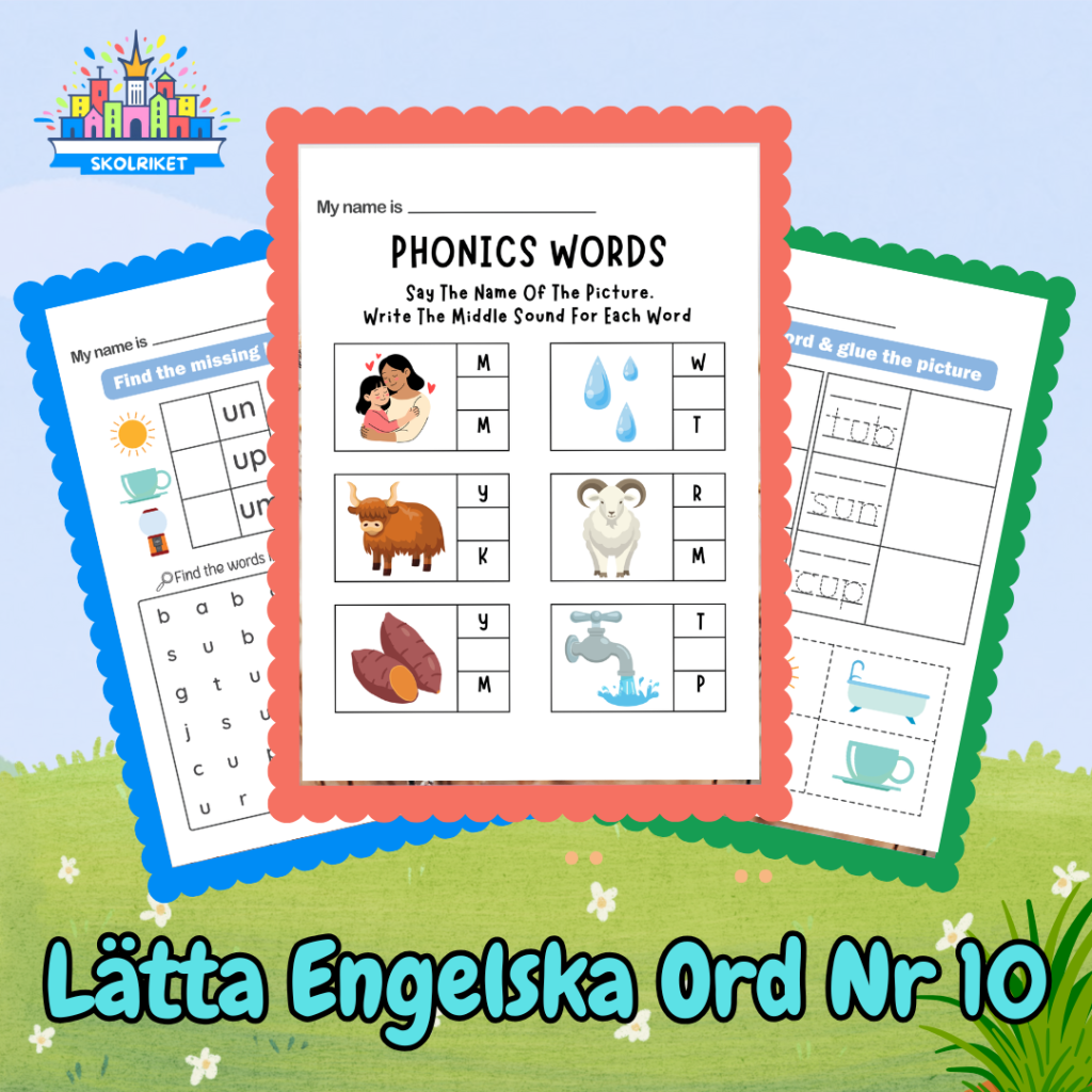 Lätta Engelska Ord Nr 10