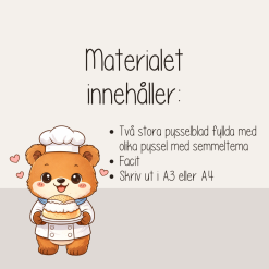 Semmeldagen - Stora pysselblad i A3 - Bordstabletter