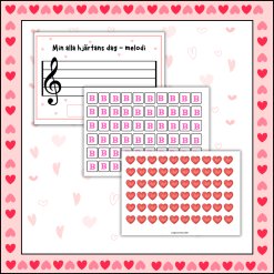 Alla hjärtans dag - notläsning och melodiskapande