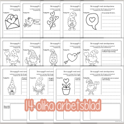 Alla hjärtans dag - Skrivuppgifter med vänskapstema - Fortsätt den påbörjade meningen.