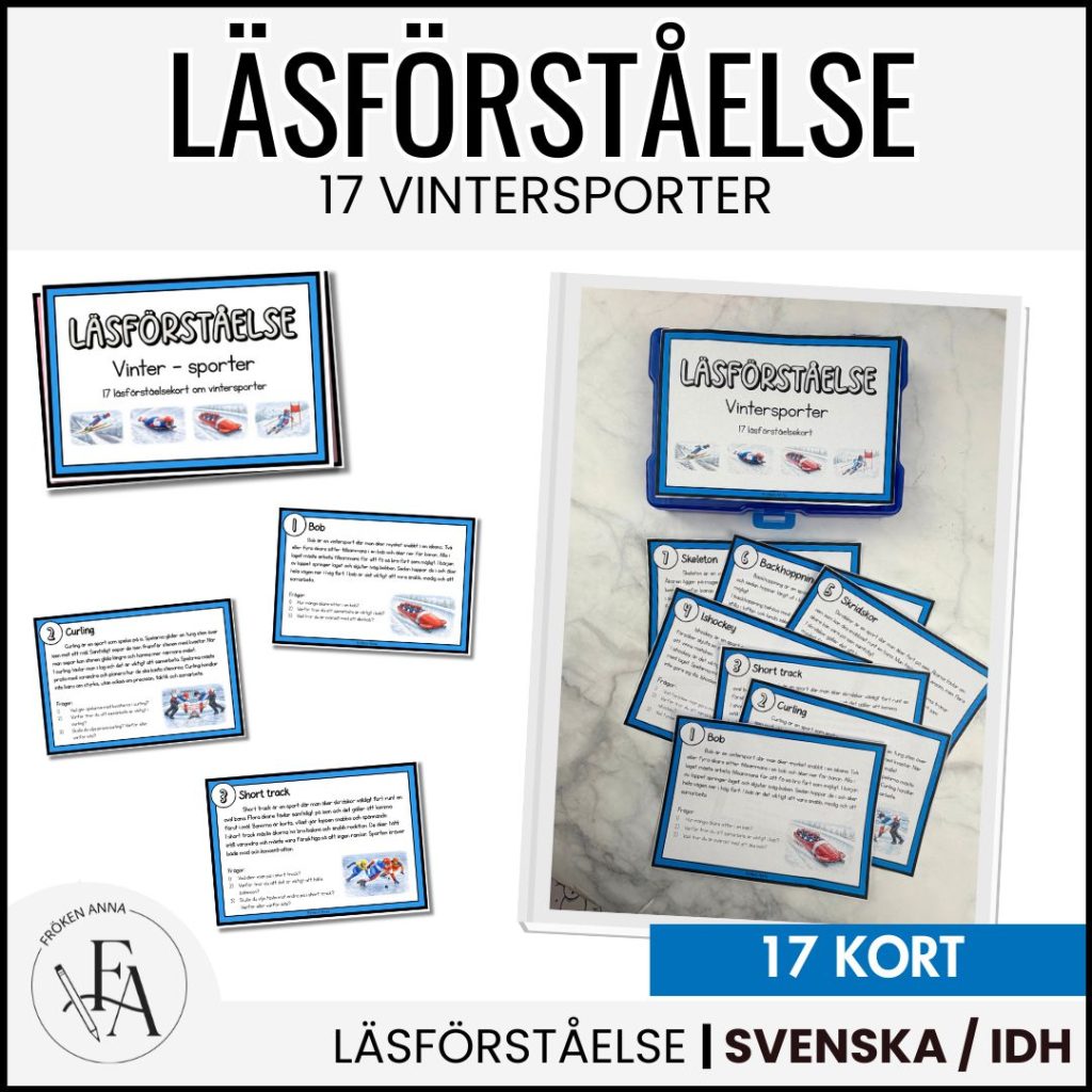 Vinter-OS | Läskort / Läsförståelse Vintersporter