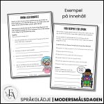 Modersmålsdagen 21/2 | Arbetshäfte – lite svårare - bild 3