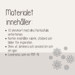 Vinter – Skrivkort med fantasifull inspiration till berättelser med Vintertema - bild 3