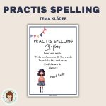 Practis spelling – clothes - bild 1