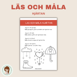 Läs och måla – hjärtan