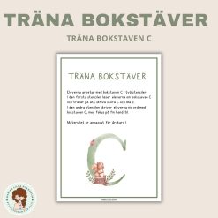 Träna bokstäver - C