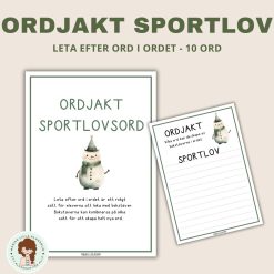 Ordjakt – sportlov