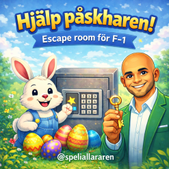 Hjälp påskharen - escape room F-1