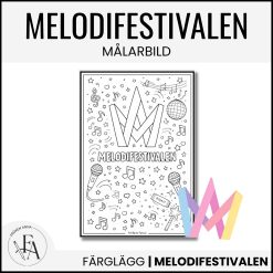 Melodifestivalen | Pysslig målarbild