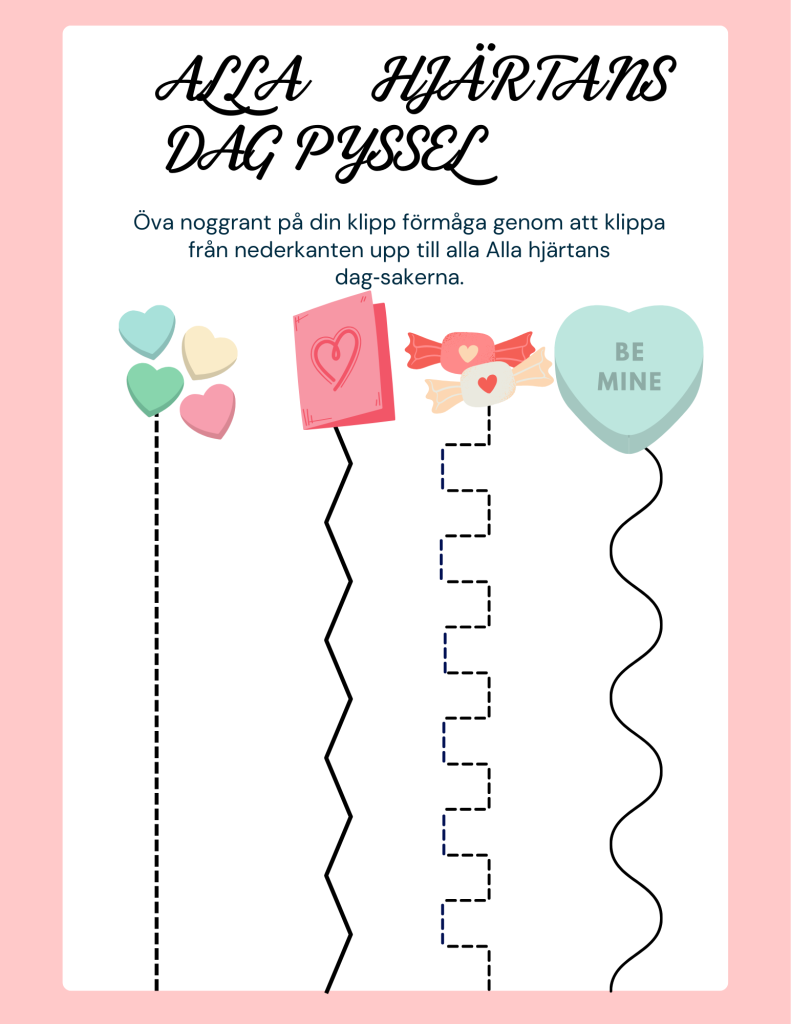 Alla Hjärtans dag – Klipp övning