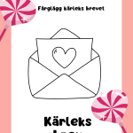 Alla Hjärtans Dag- Färglägg 4 st - bild 5