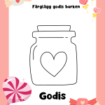 Alla Hjärtans Dag- Färglägg 4 st - bild 3