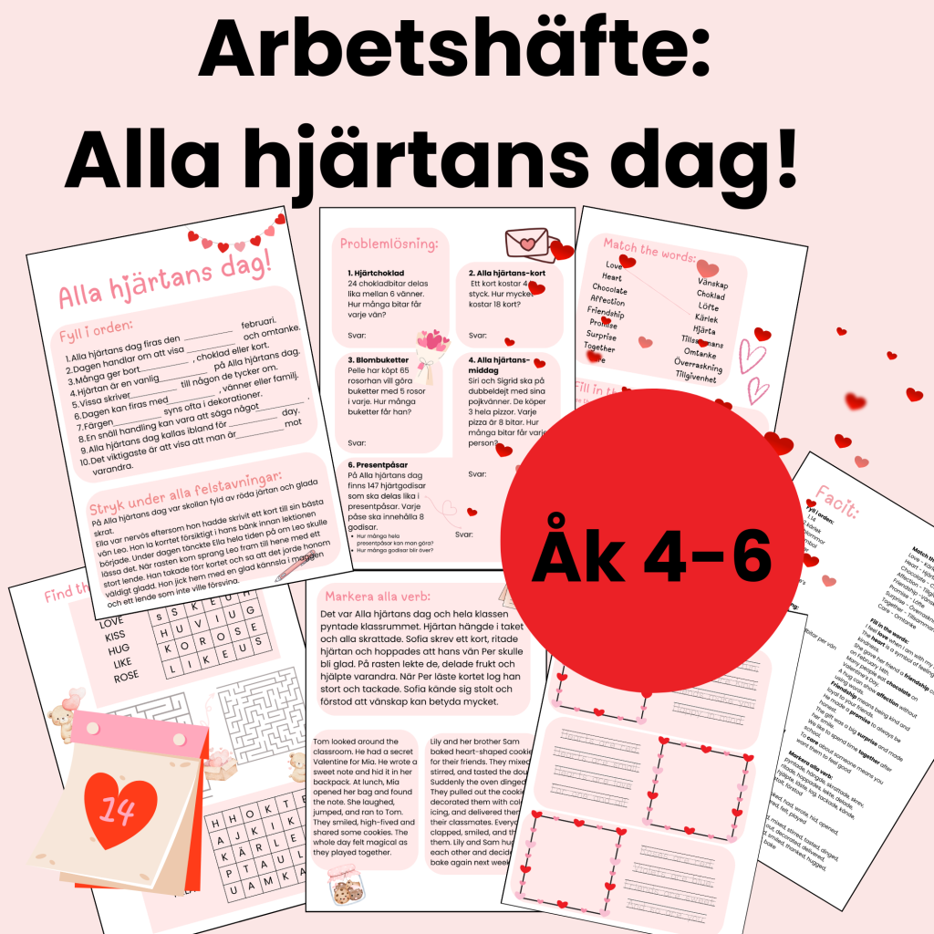 Arbetshäfte: Alla hjärtans dag!