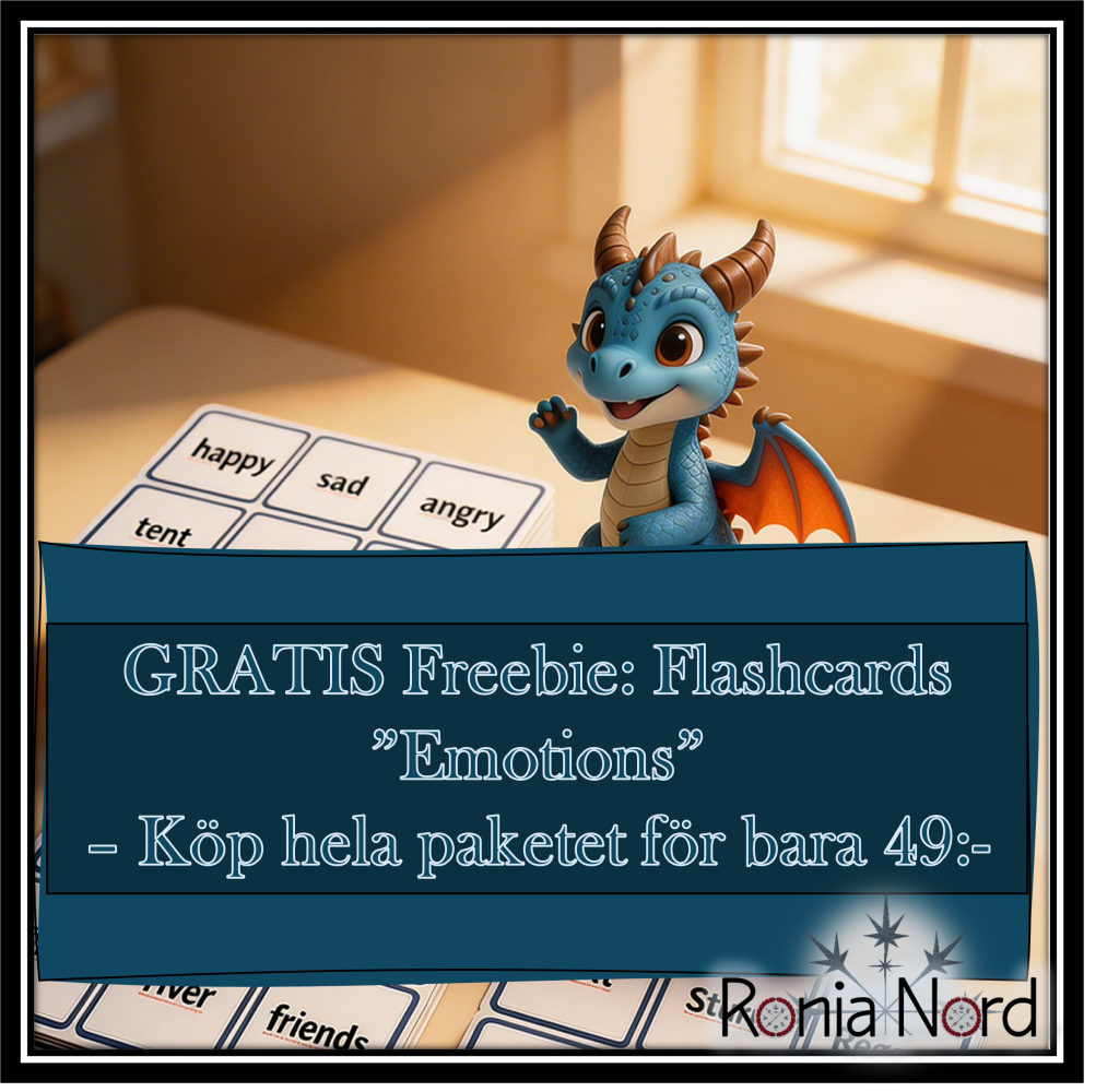 Gratis: Flashcards/memory – Tema känslor – Engelska (nybörjare A1-A2)