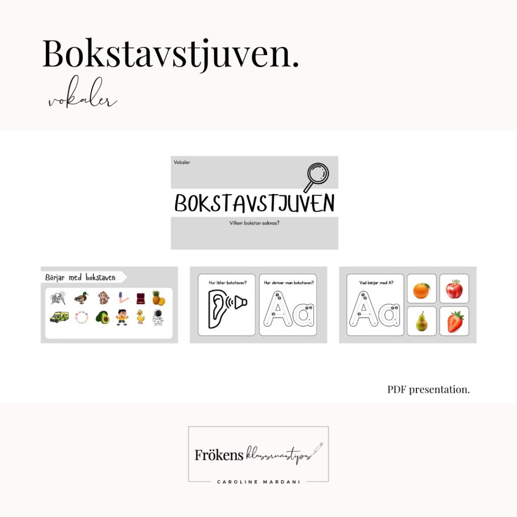 Bokstavstjuven – vokaler