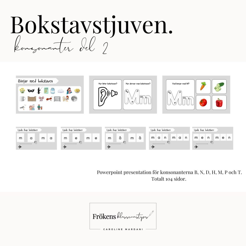 Bokstavstjuven konsonanter del 2