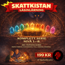 Skattkistan - läsinlärning - hela serien - från första avkodningen till säker läsning