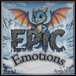 Engelska känslor – Allt-i-ett-paket: Epic Emotions Nivå 1 (Nybörjare A1-A2) med sång (MP3)