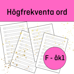 Högfrekventa ord