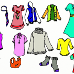 Färgglada kläder, skor och accessoarer - bild 4