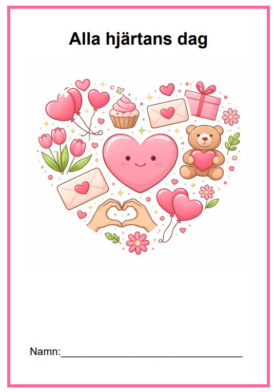 Arbetsblad: Alla hjärtans dag