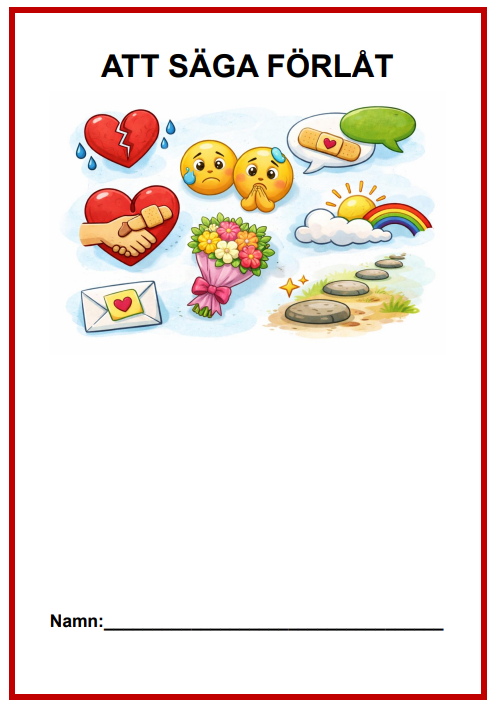Arbetsblad: Att säga förlåt