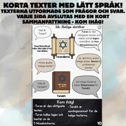 Samlingspaket med arbetshäften om judendom, kristendom och islam