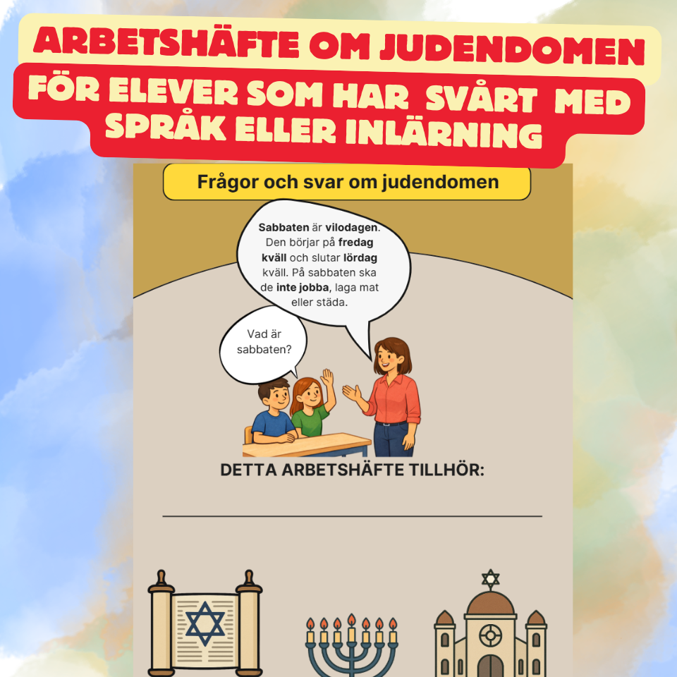 Judendomen: Arbetshäfte med lätta texter och uppgifter