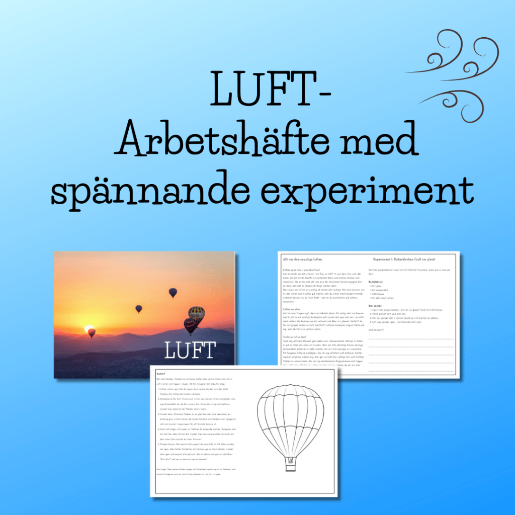 Luft – Arbetshäfte med spännande experiment