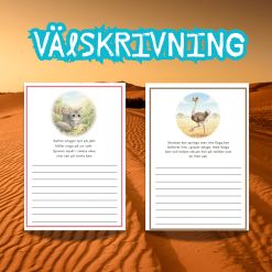 Läs & Skriv: Djurens Värld (Rim & Välskrivning)