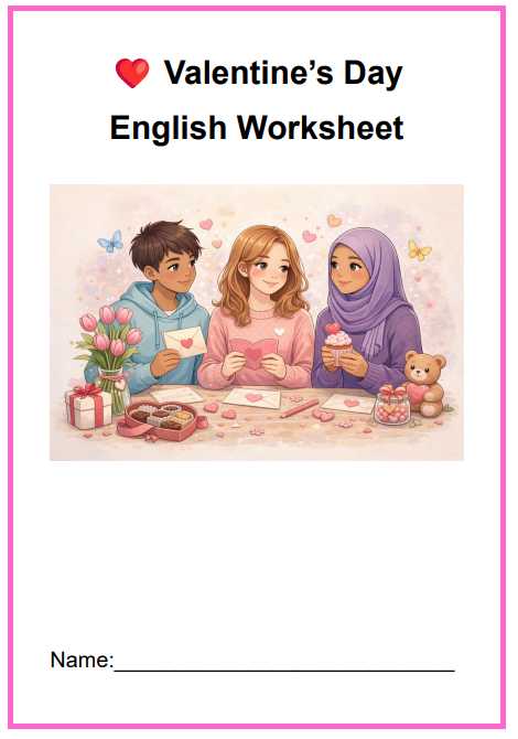 Worksheet: Valentine´s Day