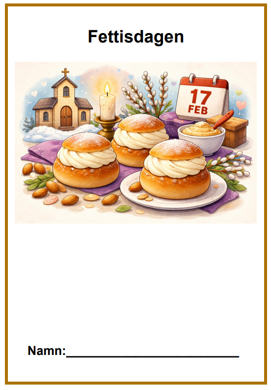 Arbetsblad: Fettisdagen