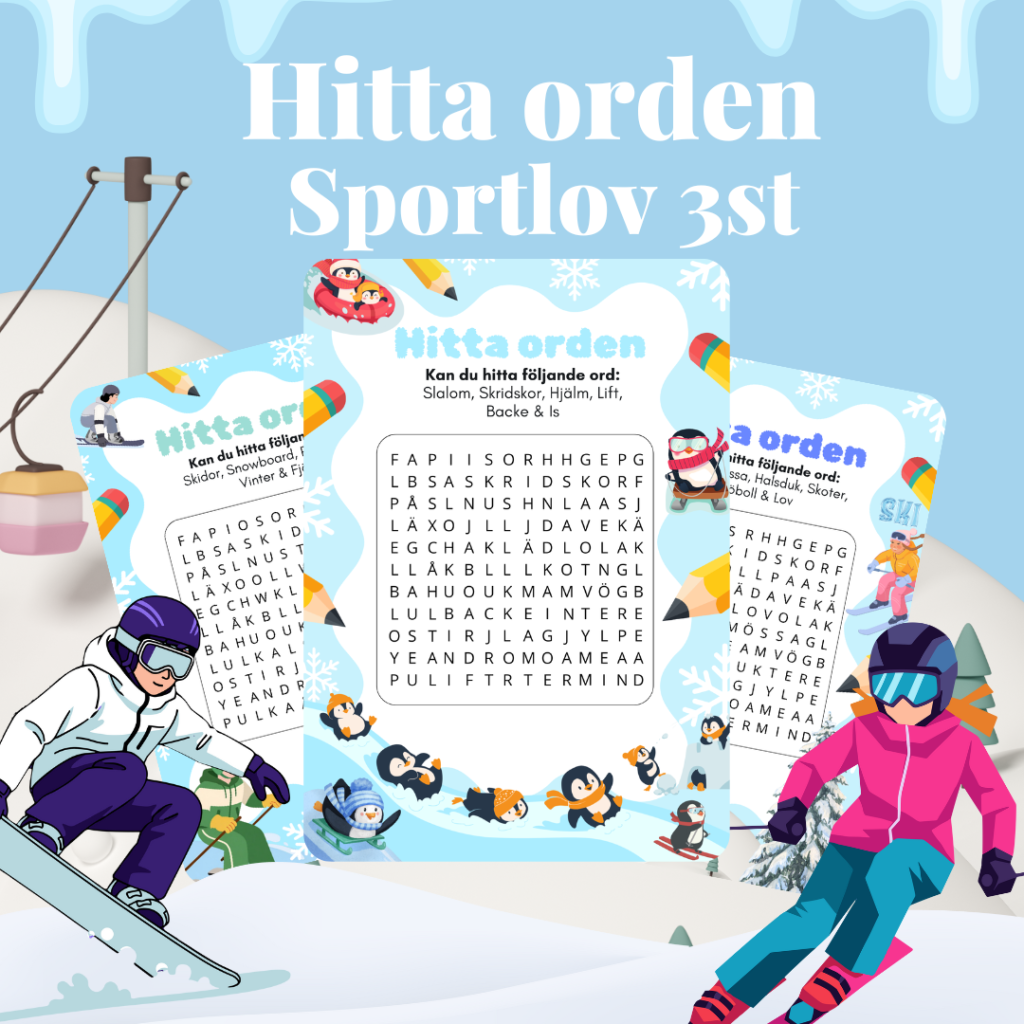 Hitta orden – Sportlov