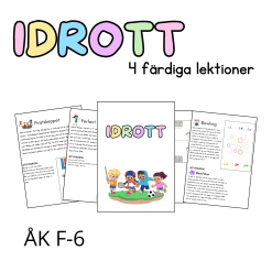 Idrott - 4 färdiga lektioner