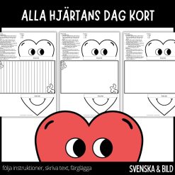 Alla hjärtans dag kort - 3 olika