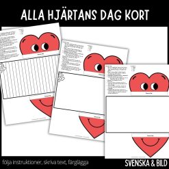 Alla hjärtans dag kort - 3 olika