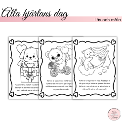 Läs och måla- alla hjärtans dag