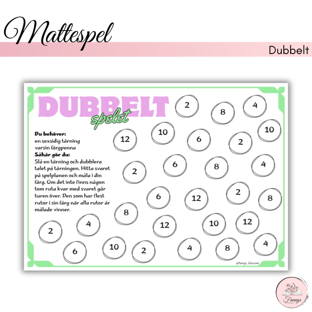 Mattespel dubbelt