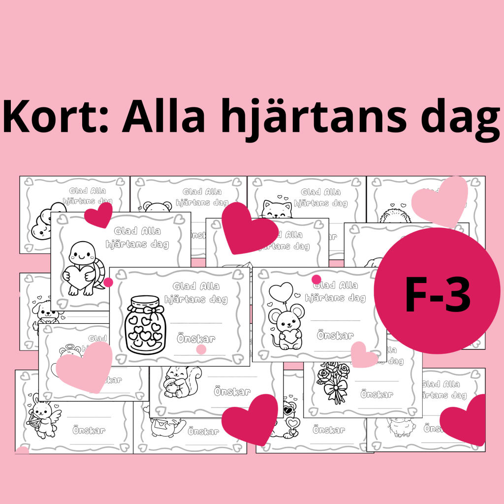 Mall: Alla hjärtans dag kort