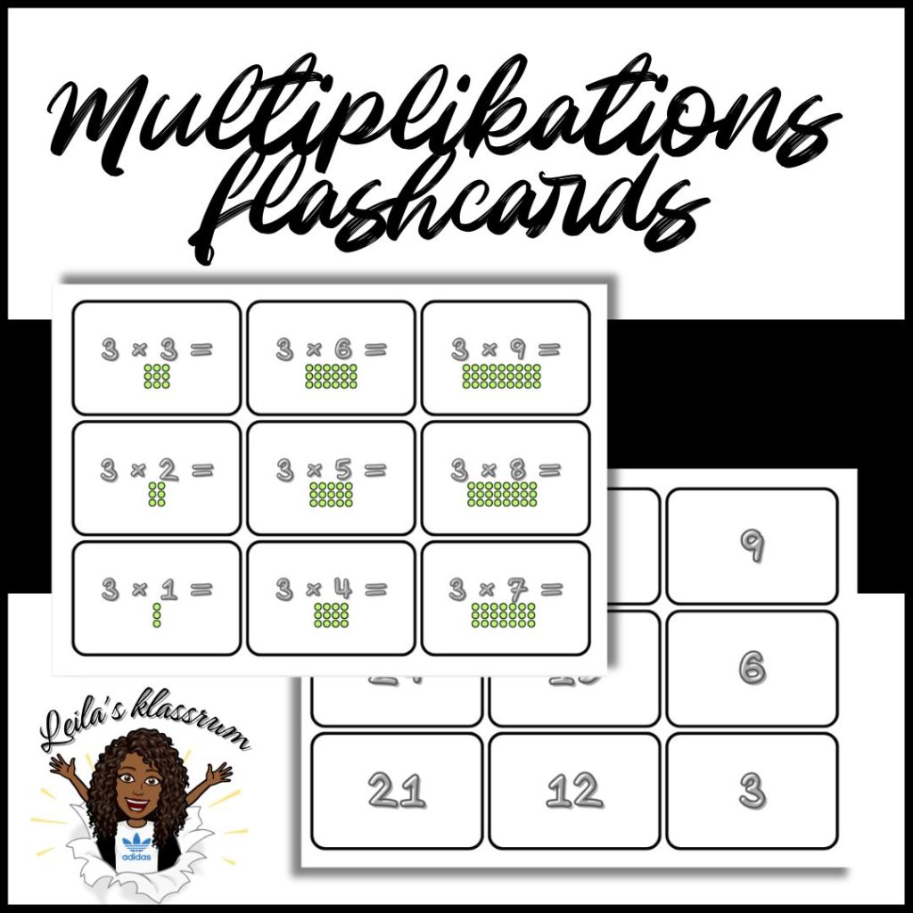 Multiplikations flashcards
