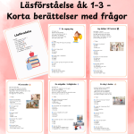 Läsförståelse åk 1–3 – Korta berättelser med frågor - bild 1