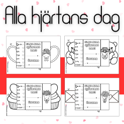 Alla hjärtans dag- vikbart kort