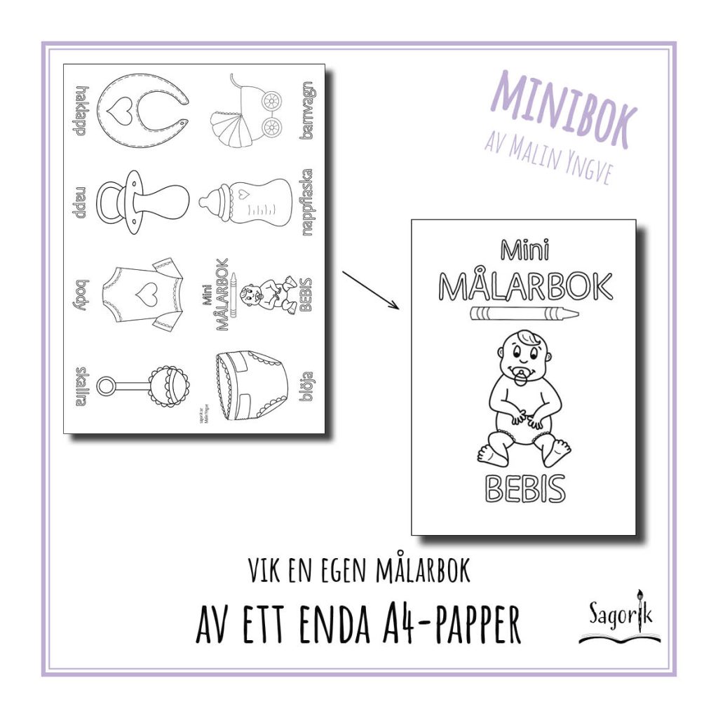 Minimålarbok Bebis