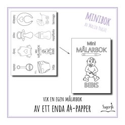 Minimålarbok bebis